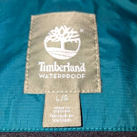 Timberland Fleece Lined Coat Waterproof Jacket Mens L Green - Picture 5 of 12